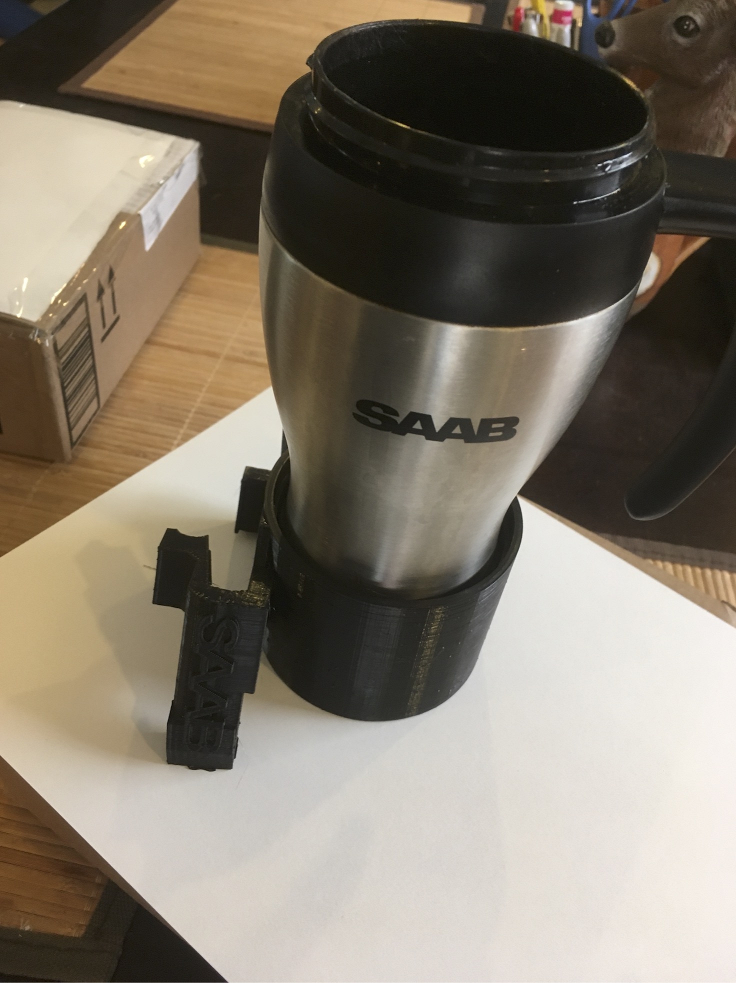 Classic Saab 900 3d printed Cup holder